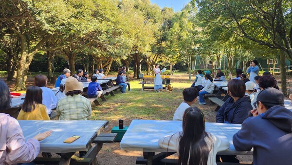 '독서캠프 숲 속 텐트에서 책 소풍'. : 교육청